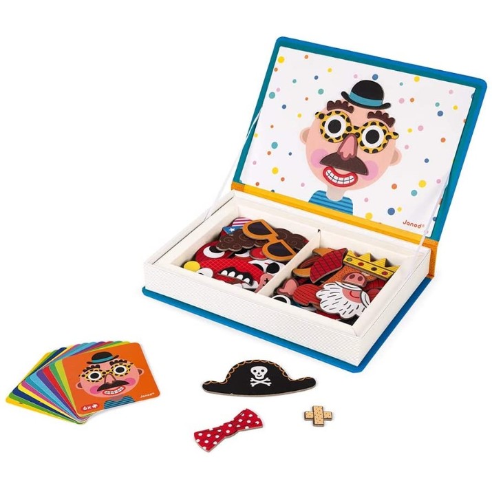 Развивающий набор Janod Magneti'book: Crazy Faces (J02716)