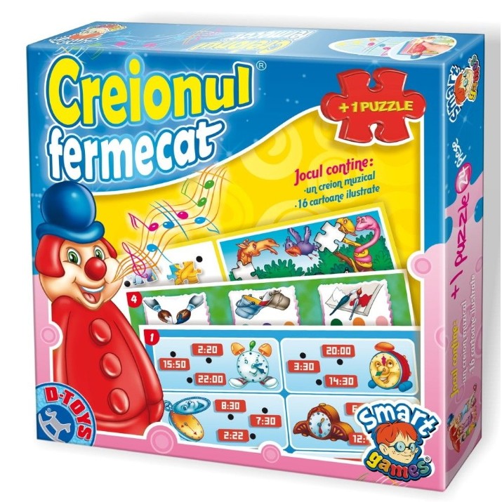 Развивающий набор D-Toys Creionul Fermecat+ Puzzle 24pcs (63380)