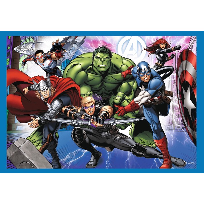 Puzzle Trefl 4in1 Brave Avengers (34386)