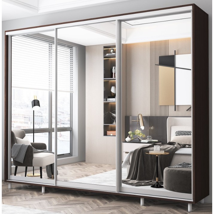 Шкаф-купе Mobildor-Lux Aron 270x220 (2226 Wenghe)