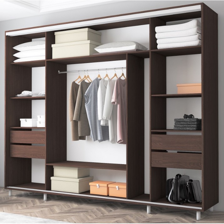 Шкаф-купе Mobildor-Lux Aron 270x220 (2226 Wenghe)