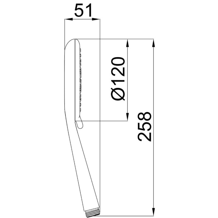 Лейка для душа Herz Thin a02 UH12051