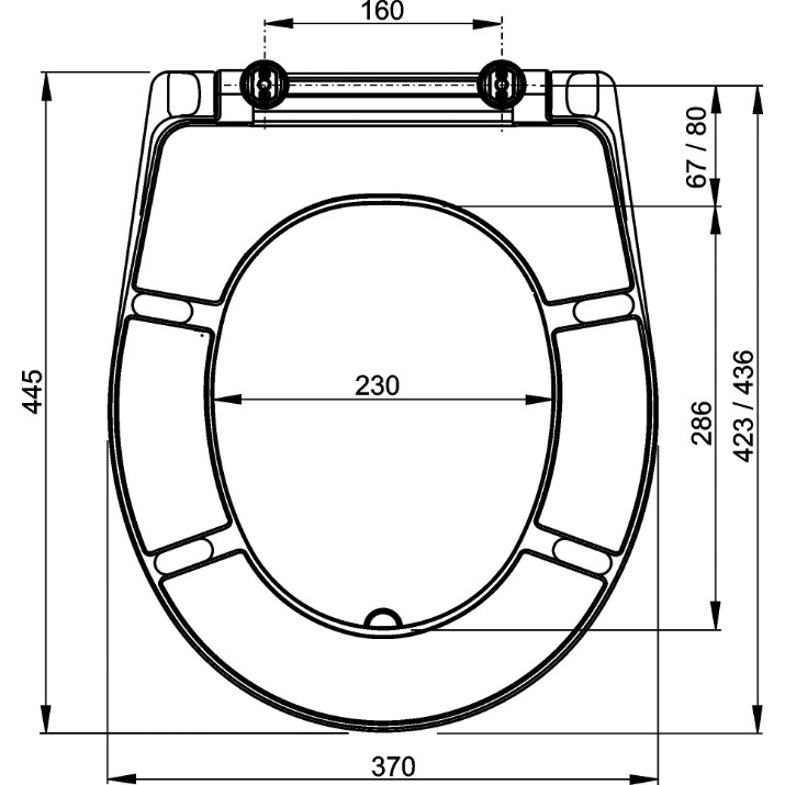 Capac de toaletă AlcaPlast A601 DRP (10404)