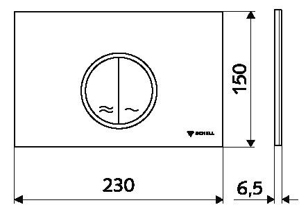 Кнопка смыва Schell Montus Circum White (031191599)