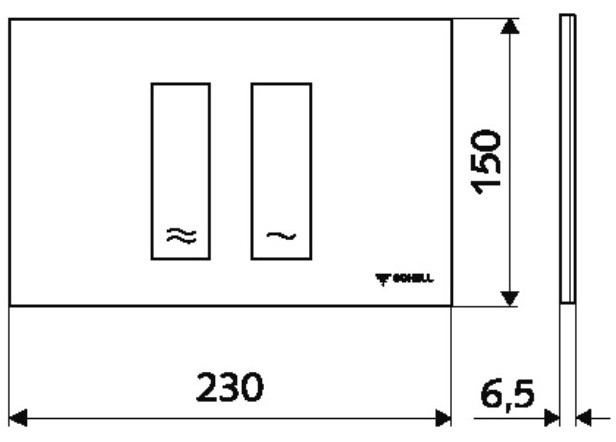 Кнопка смыва Schell Tower Chrome (031210699)