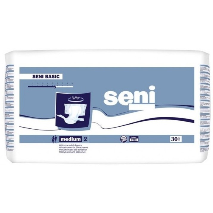 Подгузники для взрослых Seni Seni Basic Medium 2/30pcs