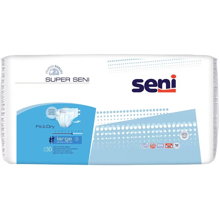 Scutece adulți Seni Super Large 3/30pcs