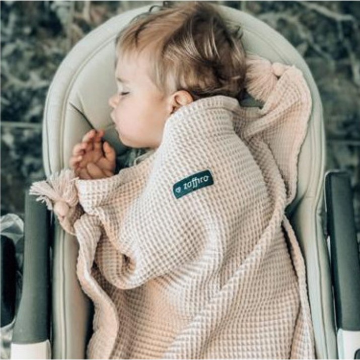 Одеяло для малышей Womar Zaffiro Wafel+Tassel 75x100cm Pink