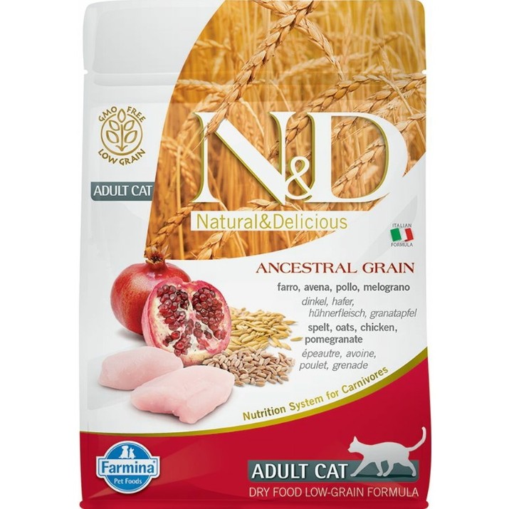 Сухой корм для кошек Farmina N&D Ancestral Grain Chicken & Pomegranate 10kg
