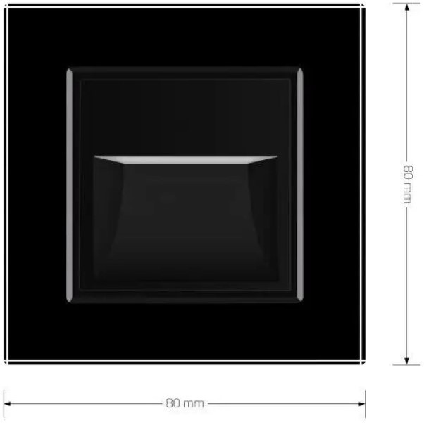 Lampă încorporabilă pentru scări Livolo VL-C701JD-12 Black