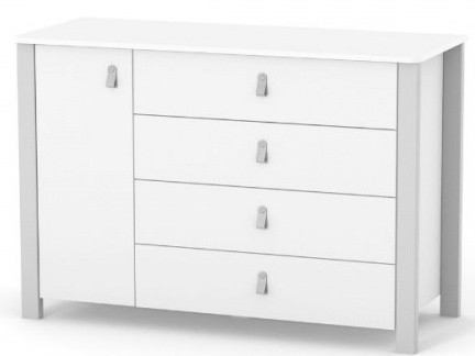 Детский комод Veres Monaco 1200 White\Gray (35.2.351.2.17)