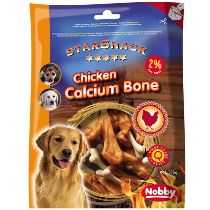 Snackuri pentru câini Nobby StarSnack Barbecue Chicken Bone 375g