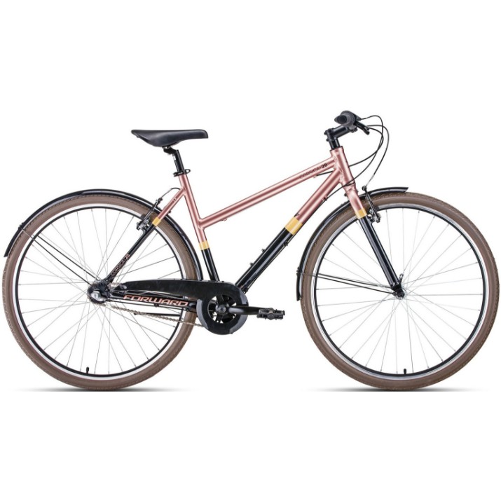 Bicicletă Forward Corsica 28 (2020) Black/Brown