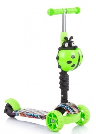 Trotinetă Chipolino Kiddy Evo Green Graffiti (DSKIE0213GG)