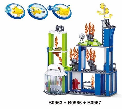 Set de construcție Sluban Fire Fighting Training Center (B0967)