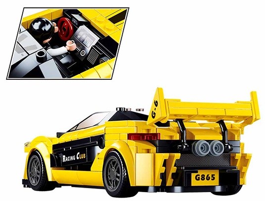 Set de construcție Sluban Model Bricks Racing Car English (B0956)