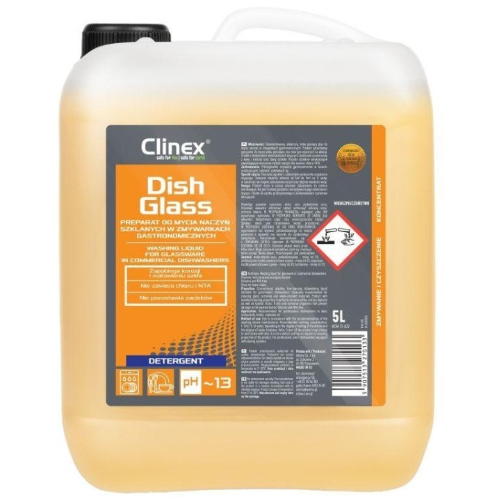 Профессиональное чистящее средство Clinex DishGlass 5L (77072)