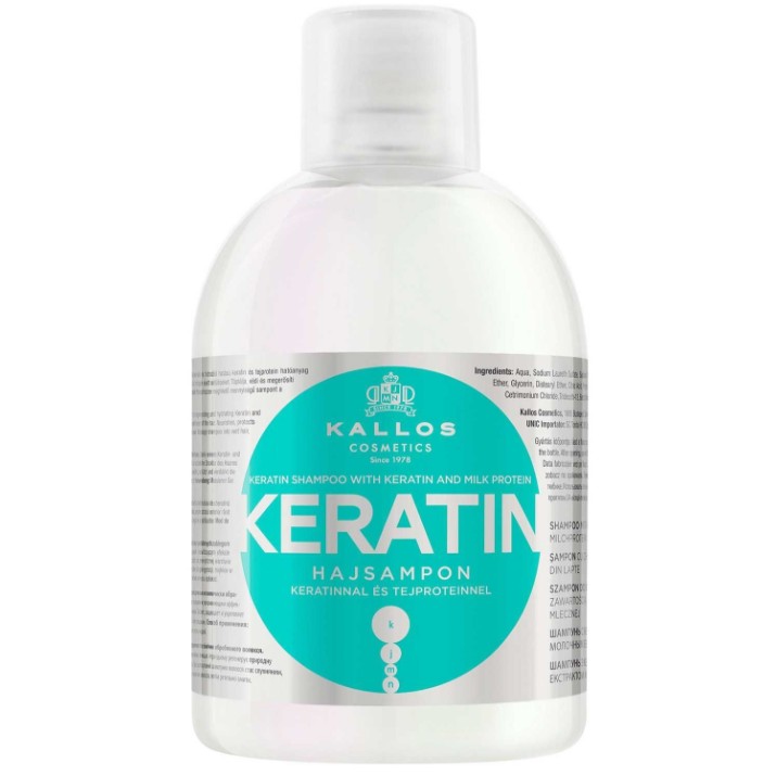 Шампунь для волос Kallos Keratin Shampoo 1L