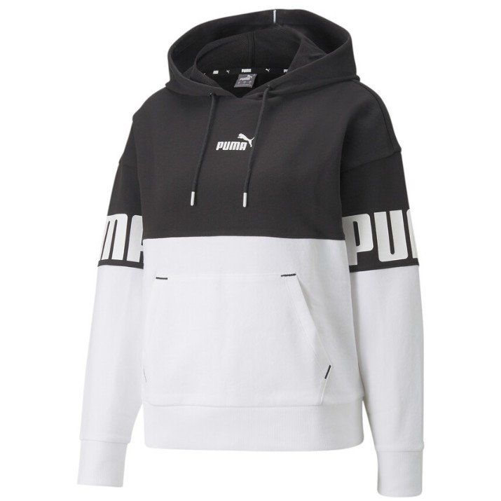Hanorac de dama Puma Power Colorblock Hoodie Tr Puma Black M