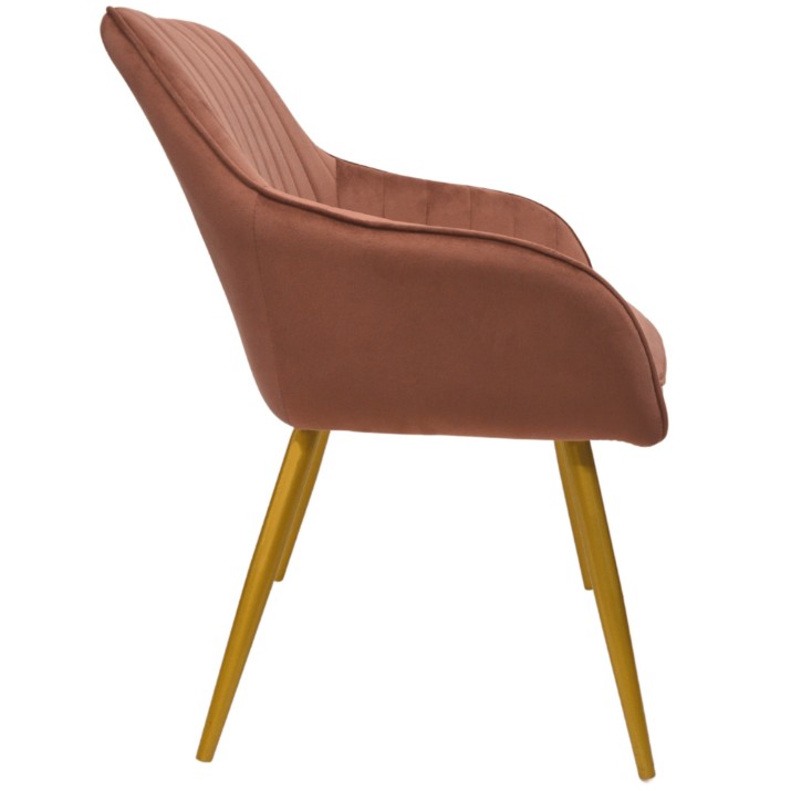 Scaun Deco Iris Rusty/Gold Legs
