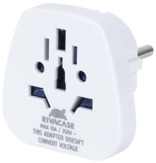 Переходник Rivacase PS4100 W00 World to EU White