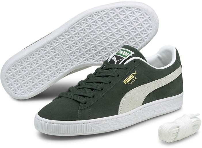 Ghete pentru bărbați Puma Suede Classic Xxi Green Gables/Puma White 45