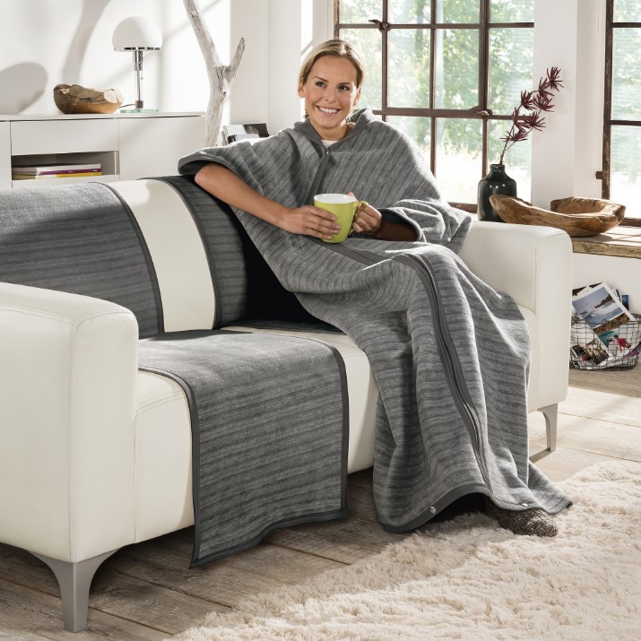 Плед IBENA Jacquard Living Coat Fano Grey 150x200cm