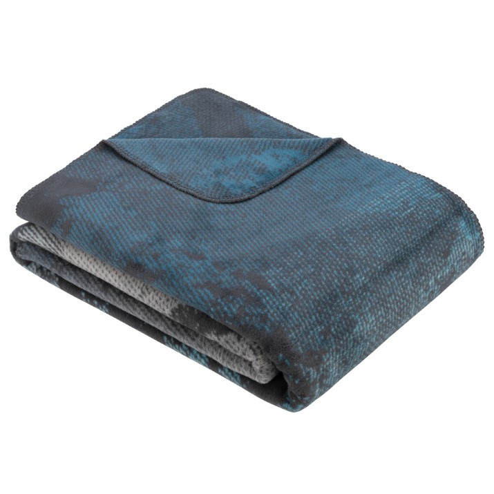 Плед IBENA Jacquard Rockhampton 150x200cm Dark Grey/Petrol