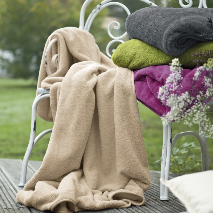 Плед IBENA Plain Fleece Olbia 150x200cm Beige
