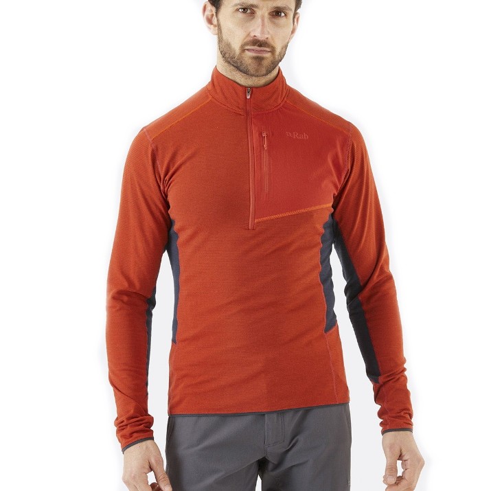 Hanorac pentru bărbați Rab Syncrino Light Pull-On XL Red Clay