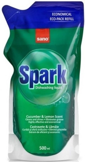 Средство для мытья посуды Sano Spark Cucumber-Lime 500ml (280808)