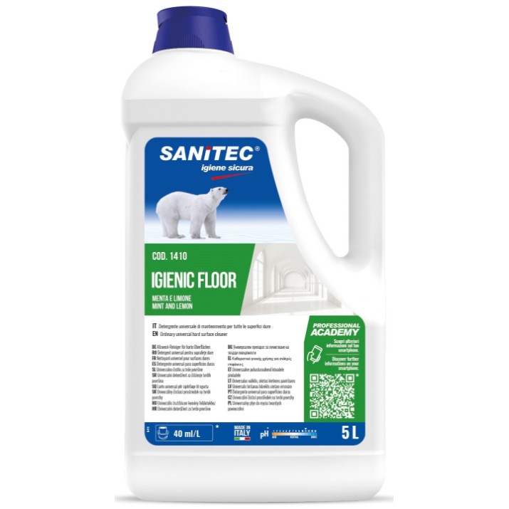 Detergent pentru suprafețe Sanitec Igienic Floor Mint&Lemon 5L (1410)