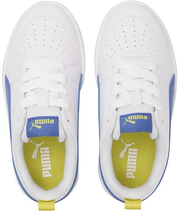 Ghete pentru copii Puma Rickie Ps Puma White/Dazzling Blue/Nrgy Yellow 31.5