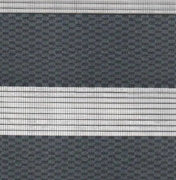 Рулонные шторы Dekora Day Night Rattan Graphite 0.80x1.70m
