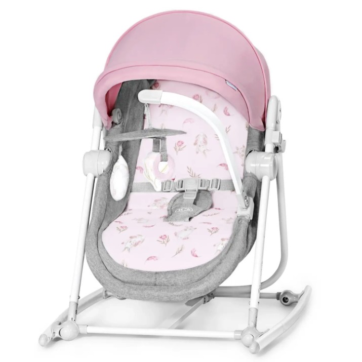 Детский шезлонг Kinderkraft Nola (KBNOLA00PNK0000) Peony Pink