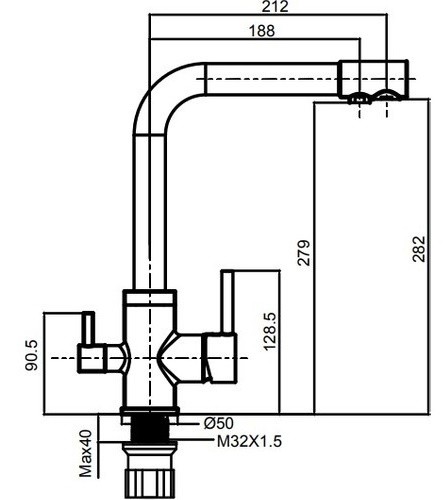 Baterie bucătărie Creavit DW8700
