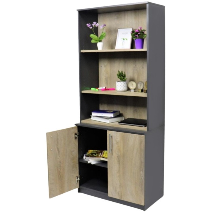 Шкаф Andra 80x45x190 Темно-серый