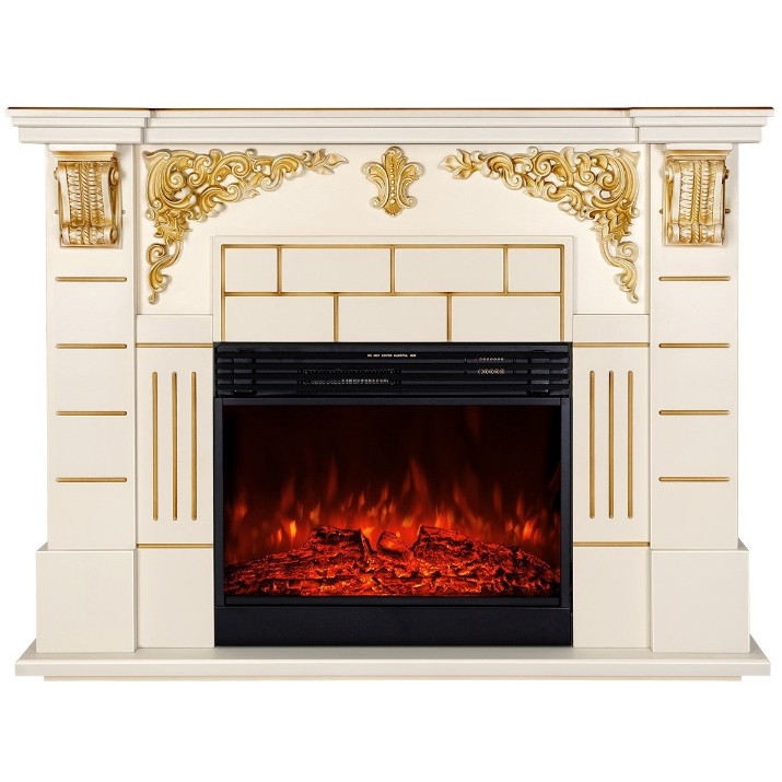 Электрокамин Art Flame Imperial & Mirabela Ivory