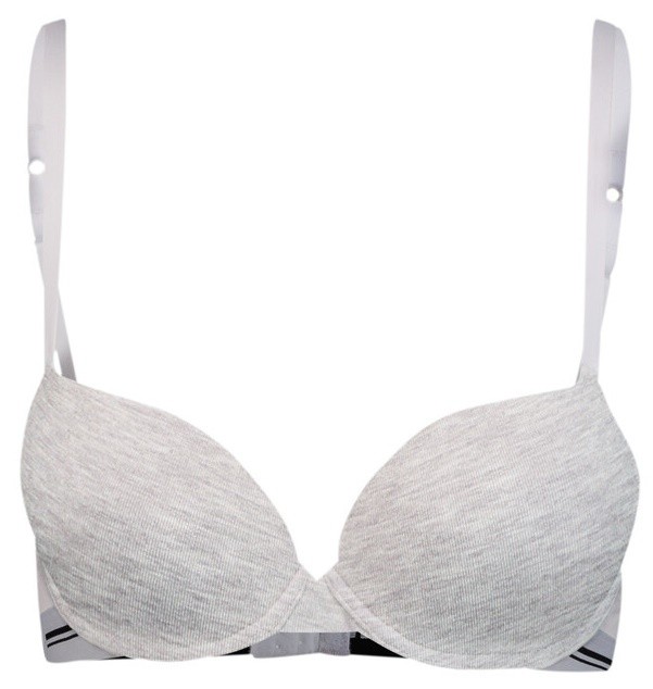 Бюстгальтер Puma Women T-Shirt Bra 1P Grey Melange 70B