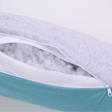 Подушка для кормления Veres Comfort Long Velour Grey/Tiffany (302.01.3)