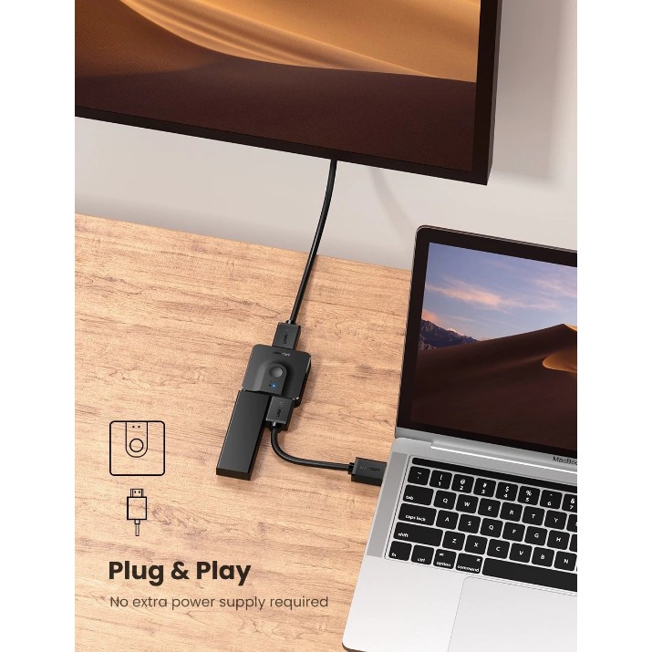 Разветвитель Ugreen 2 in 1 Out 4k HDMI Switcher