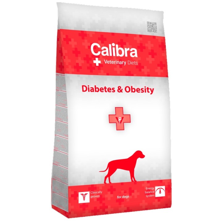 Hrană uscată pentru câini Calibra Veterinary Diets Diabetes & Obesity 12kg