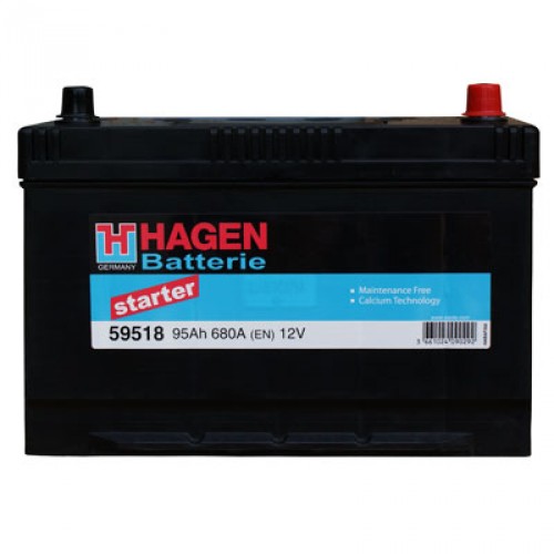 Автомобильный аккумулятор Hagen 59518 Starter