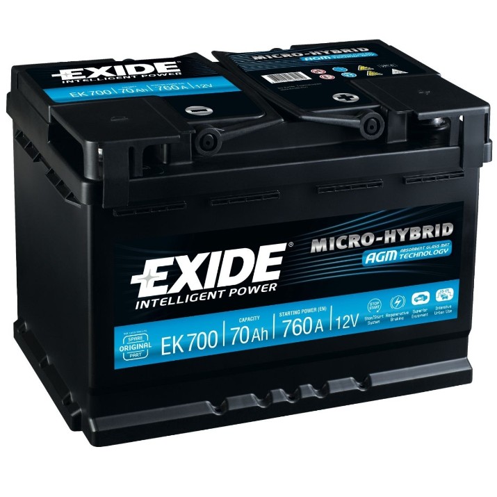 Автомобильный аккумулятор Exide Start-Stop AGM EK700