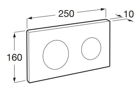 Кнопка смыва Roca PL10 White Mat (A890089207)