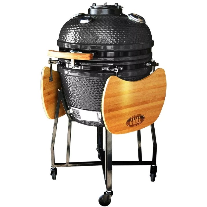 Керамический гриль барбекю Start Grill SG 57cm Window Black