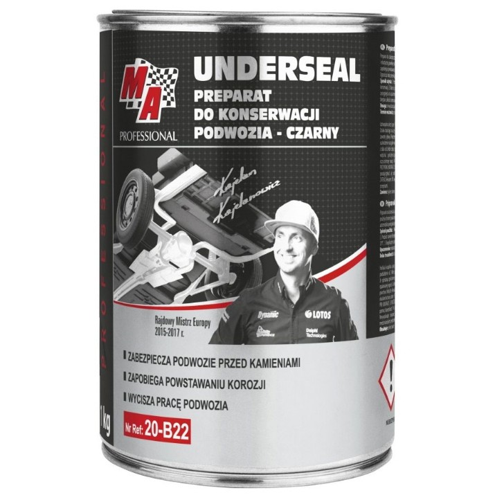 Защита от ржавчины днища MA Professional Underseal 1kg (20B22)