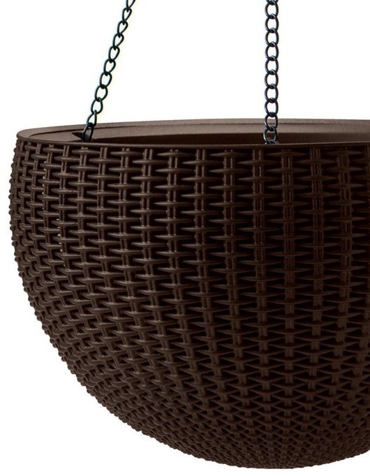 Цветочный горшок Keter Hanging Sphere Planter Brown (229544)