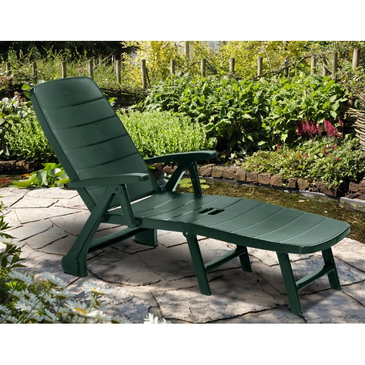 Шезлонг Keter Roma Dark Green (218716)