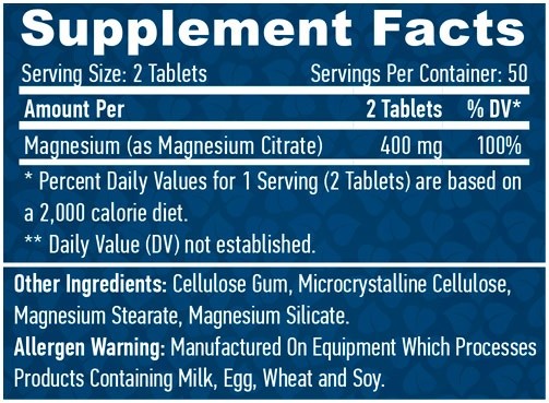 Витамины Haya Labs Magnesium Citrate 200mg 50tab